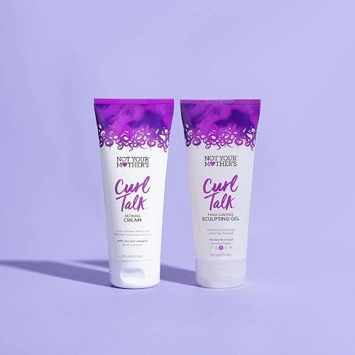Not Your Mother's Curl Talk Frizz Control Sculpting Gel & Defining Cream (2-Pack) - 6 fl oz Each - Tames Hair Frizz & Maximizes Definition - For All Curly Hair Types thumbnail 5