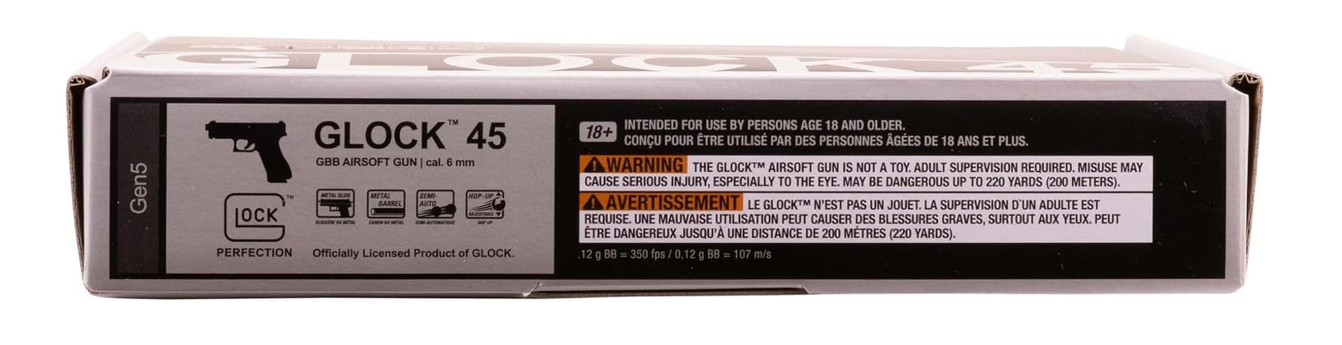 Umarex Elite Force Glock 45 GBB Blowback 6mm BB Pistol Airsoft Gun, Black, One Size thumbnail 12