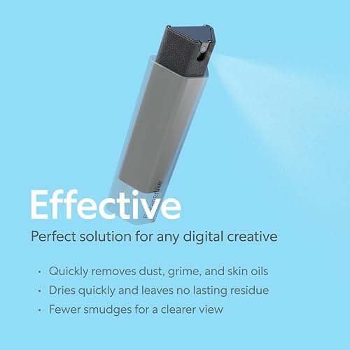 Paperlike® All-in-One Cleaning Kit - Refillable Microfiber Spray Bottle & Cleaning Solution + 5 Refill Tablets - Safe for iPad & Electronic Displays thumbnail 4