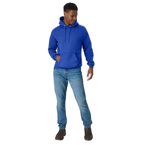 Hanes Men's Hoodie - EcoSmart Fleece Hooded Sweatshirt for Men & Women - Midweight Fleece - Big & Tall Available thumbnail 5