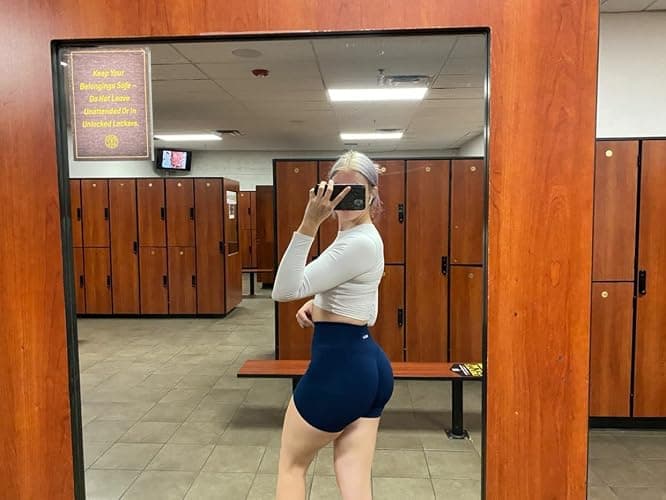 AUROLA Intensify Workout Shorts for Women Seamless Scrunch Short Gym Yoga Running Sport Active Exercise Fitness Shorts thumbnail 2