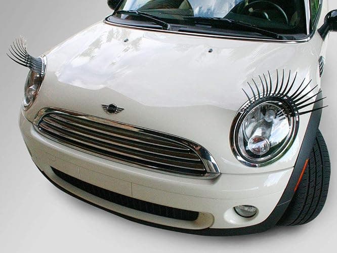 CarLashes® for Mini Cooper (2007-present) - Car Headlight Eyelashes - Classic BLACK - Image 1
