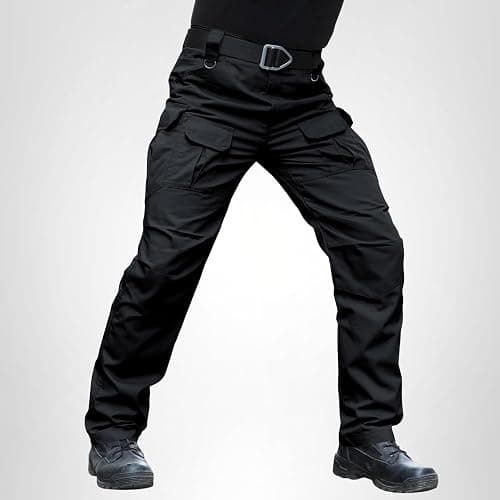 Hiwise Men's Stretch Tactical Pants Water Resistant Ripstop Cargo Pants Outdoor Lightweight EDC Work Hiking Pants thumbnail 8