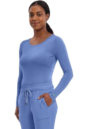 Healing Hands Women's Underscrub Soft Knit Melissa Longsleeve Scrub Tee with Breathable & Easy Care Fabric 5047 thumbnail 6