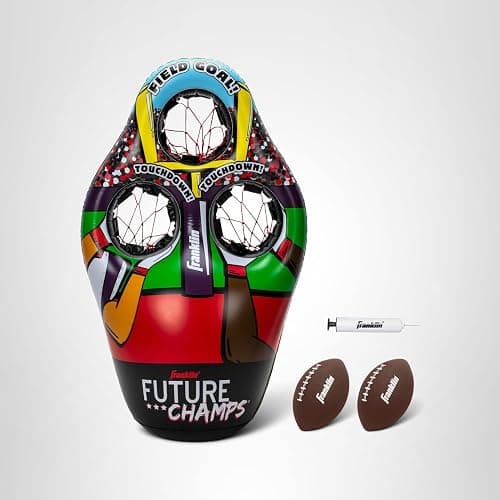 Franklin Sports Kids Football Target Toss Game - Inflatable Throwing Target Toy with Soft Mini Footballs - Fun Kids Sports Game thumbnail 17