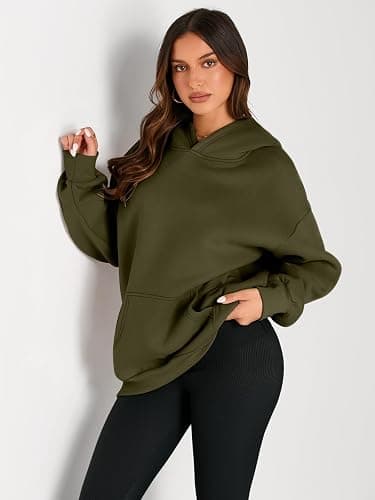 Trendy Queen Womens Oversized Hoodies Fleece Sweatshirts Fall Fashion Pullover Sweaters Winter Clothes thumbnail 2