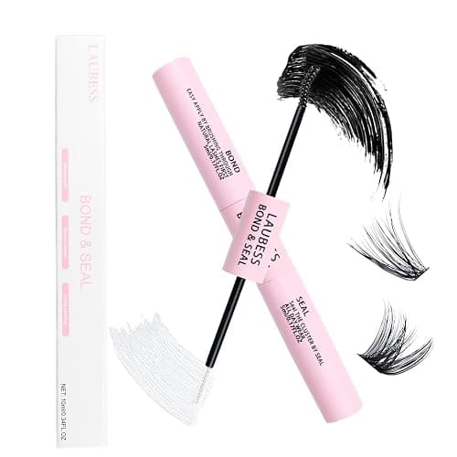 LAUBESS Lash Bond and Seal Eyelash Glue 10ml DIY at Home Long Lasting 72H+ Waterproof Black - Image 1