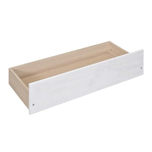 CITYLIGHT Canopy Bed Full Size with Drawers for Storage, Solid Wood Platform Bed with Headboard and 4 Poster, Brushed White thumbnail 8