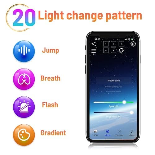 KAVAVO Smart APP 16 Million Color Sunset Lamp Led Projector Home Decoration Photography Background Night Light (1 PCS) thumbnail 3
