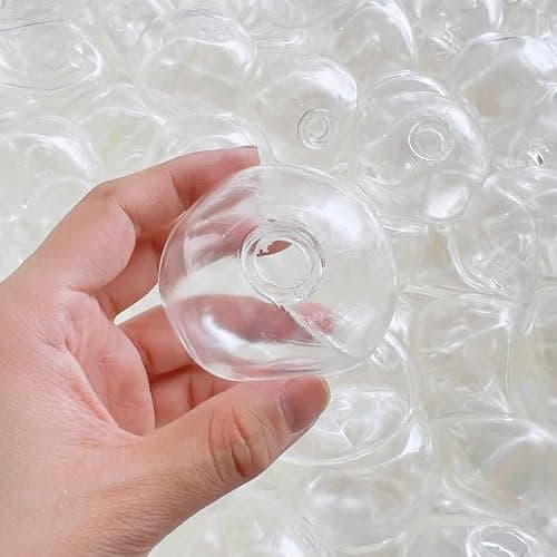 HUTTUP Blank Pressure Ball Skin DIY Kit, DIY Stress Ball Making Kit,with Empty Skin Base, Lid，Glue, Cable Ties (1 Set White) thumbnail 4