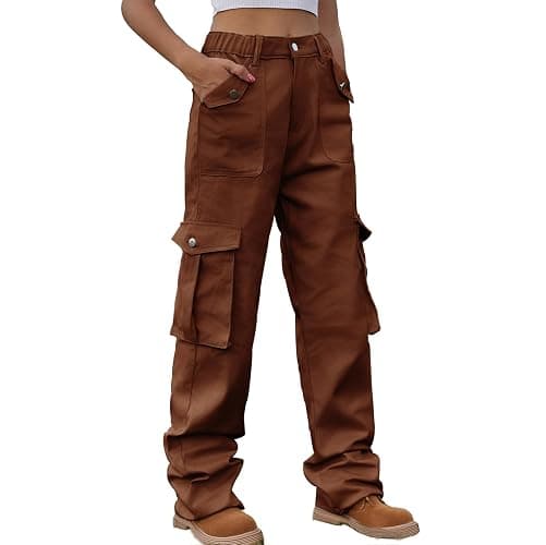 Cargo Pants Womens Jeans Parachute Loose Fit Wide Leg Pants Fashion Y2K Sweatpants Workout Athletic High Waisted Pants - Image 1