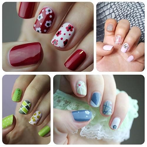 5 Pcs Silicone Nail Art Sculpture Pen with 1 Pcs Dual-Ended Poly Gel Brush Nail Dotting Tool Nail Art DIY Decoration Tool for Home Salon thumbnail 7