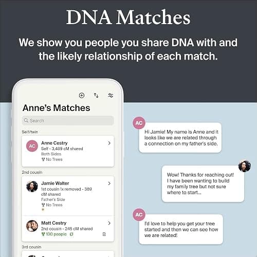 AncestryDNA + Traits Genetic Test Kit: Personalized Genetic Traits, DNA Ethnicity Test, Origins & Ethnicities, Complete DNA Test, Ancestry Reports thumbnail 8