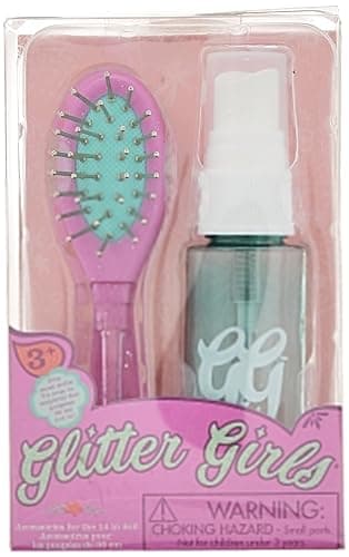 Glitter Girls – Bedazzling Hair Brush and Spray Bottle Set for 14-Inch Dolls – Hair Care Styling and Detangling Accessories for 3+ Years thumbnail 3