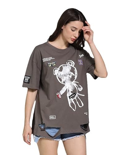 Women Goth T Shirt Y2K Harajuku Graphic Tops Cotton Anime Clothes thumbnail 8