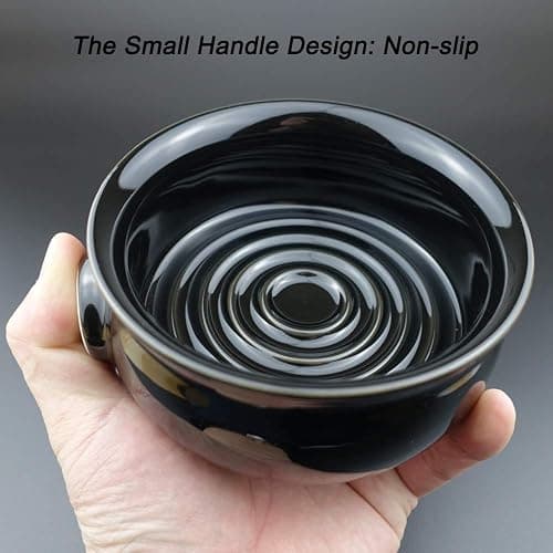 Bicrops Shaving Soap Bowl For Men, Easier to Lather Black thumbnail 6
