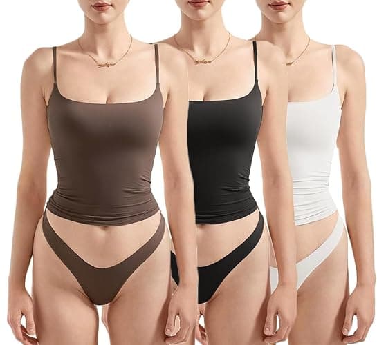 Hotexy Women Sexy Square Neck Tank Top Summer Y2K Going Out Causal Basic Cami Shirt - Image 1