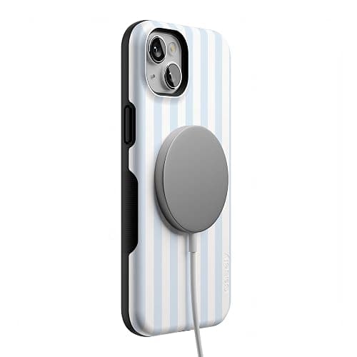 Casely iPhone 14 Plus Case | Blue Stripes | Sunday Best | Compatible with MagSafe | Bold Protective Design thumbnail 6
