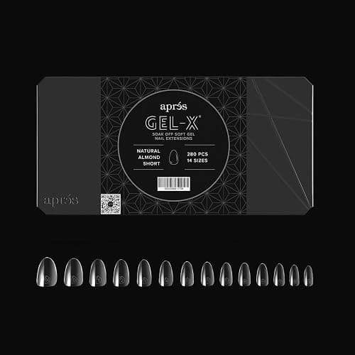Aprés Gel-X® Almond Box of Nail Tips | 280 Gel-X Tips, Soft Tips, 14 Sizes 00-9 | Half-sizes Included (Natural Almond Short, 280 Count) thumbnail 3