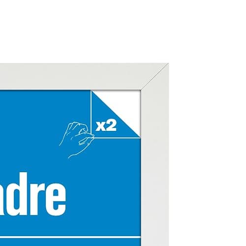 GB eye ABYSTYLE 20.5x15 MDF Frame, FSC White Wood Poster Frame, scratch proof glazing, Horizontal and Vertical Wall Mounting Display for Photo Gallery Home Room Office Decor thumbnail 4