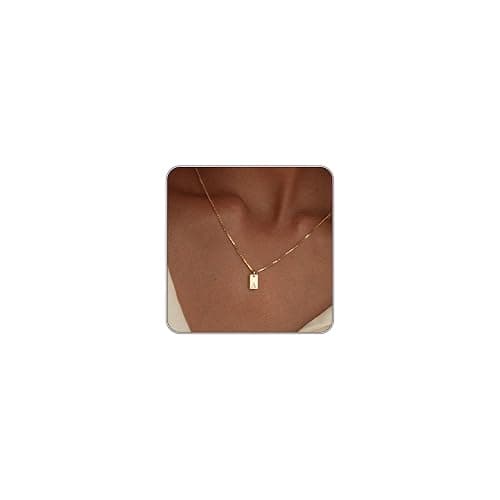 Initial Necklaces for Women 14K Gold Plated Letter Necklace Dainty Waterproof Pendant Necklace Personalized Gifts Trendy Gold Jewelry - Image 1