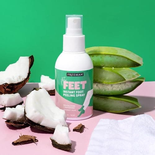 Freeman Flirty Feet Instant Foot Peeling Spray, Exfoliating Foot Mask For Summer, Moisturizing & Smooth Dry, Cracked Heels, Remove Dead Skin Quickly, Cruelty-Free & Vegan, 4 fl.oz./ 118 ml Bottle thumbnail 7