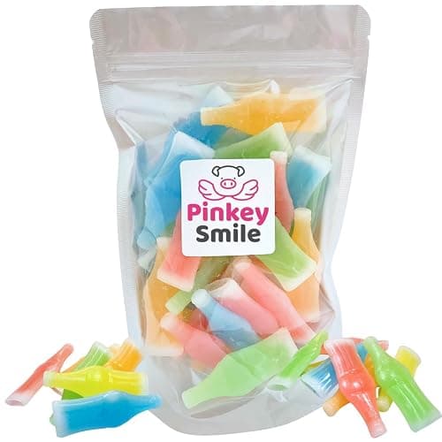 Wax Bottle Candy Drink - Retro Nostalgic Novelty Treats Classic Variety Flavors (1/2 LB) - Image 1
