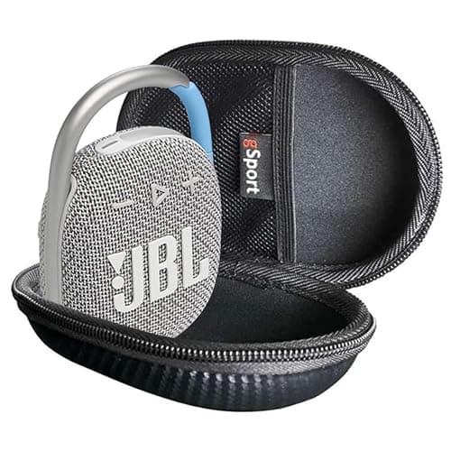 JBL Clip 4 Eco Waterproof Portable Bluetooth Speaker Bundle with gSport Carbon Fiber Case (White) thumbnail 2