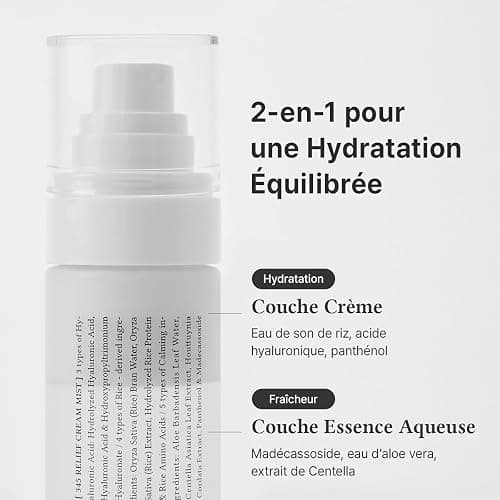 Dr.Althea 345 Relief Cream Mist | Brume Visage Hydratante à l’Extrait de Riz | Soin Apaisant pour Peaux Sensibles | Cosmétique Coréenne Vegan, 100ml thumbnail 5
