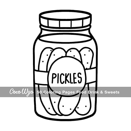 Food Drink & Sweets: Coloring Book for Adults and Kids, Bold and Easy, Simple and Big Designs for Relaxation Featuring a Variety of Foods, Drinks, Desserts and Fruits (Bold & Easy Coloring) thumbnail 9