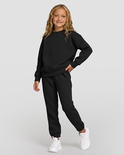 PURE CHAMP Girls Sweatpants 3 Pack Fleece Athletic Joggers, Teen Sweat Pants with Zipper Pockets and Drawstring Size 4-16 thumbnail 4