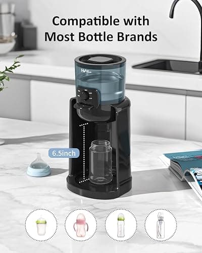 Water Warmer, HEYVALUE Baby Bottle Warmer, Formula Maker with Night Light, 4 Temperature Control & 72H Keep Warm, Detachable Tank, Instantly Dispenses Warm Water, Feed Baby More Easier and Healthier thumbnail 9