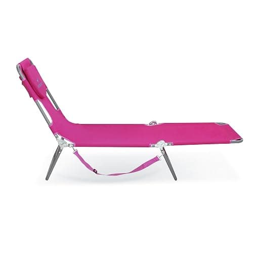 Ostrich Beach Lounge Chair, Folding & Reclining Outdoor Chaise Lounger, Pink - Portable Adjustable Recliner Chair for Lawn, Pool, Patio, Garden, and Yard thumbnail 6
