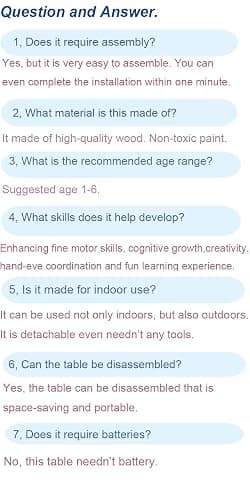 HEYLANDU Activity Table, Montessori Toys for 1 2 Year Old Girls Boy Gifts, 7 in 1 Wooden Sensory Play Table for Toddler 1 2 3, Learning Toys for Baby 12-18 Months 1st Christmas Birthday Gifts thumbnail 8