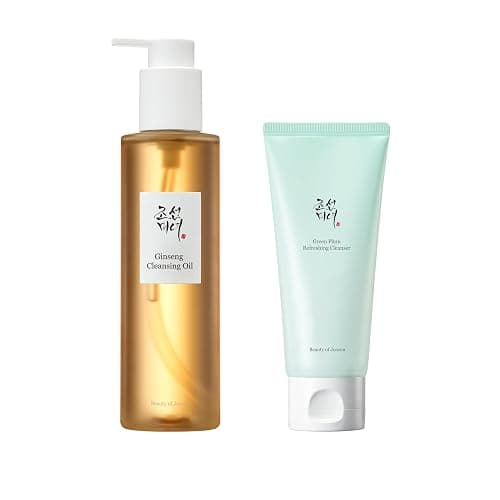 Beauty of Joseon Deep Double Cleansing Duo Green Plum Refreshing Cleanser 100ml, 3.38 fl.oz & Ginseng Cleansing Oil 210ml, 7.1 fl.oz Korean Skin Care - Image 1