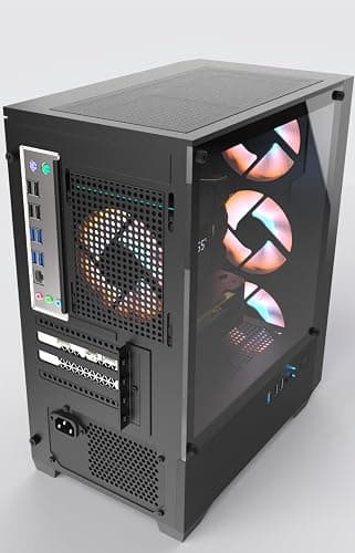 OKAMUS Gaming PC, i7 6700 CPU Up to 4.0GHz, RX 590 2304 SP 8GB DDR5 Graphics Card, 512 GB M.2, 16 GB RAM Pre-Built Computer, ARGB Fans x 4, Win 11 Home，WiFi 6 + BT 5.3, 400W PSU (RX 590+512GB+16GB) thumbnail 8