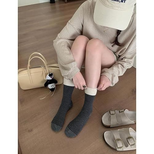 OTAODKA Athletics Socks for Women and Girls Cute Ankle Cotton Sock thumbnail 2