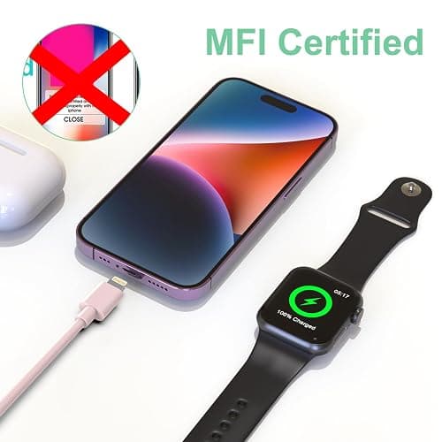 Travel 6-in-1 Multi USB C Universal Apple Smart iWatch Fast Charging Cable,3M Type C+USB A Watch Charger+Lightning*2+Type C Cord Combo Adapter for iWatch Series 8 7 6 5 4 3 2 SE/iPhone 14 13/iPad thumbnail 6
