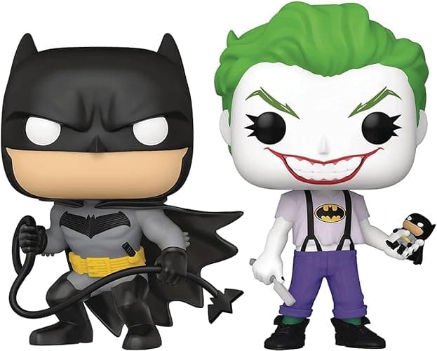San Diego Comic-Con 2021 Exclusive Pop! DC Heroes: Batman White Knight: Batman & Joker Vinyl Figure 2-Pack - Image 1