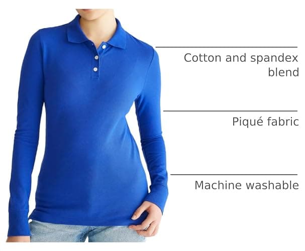 AEROPOSTALE Women's Uniform Polo Long Sleeve thumbnail 6