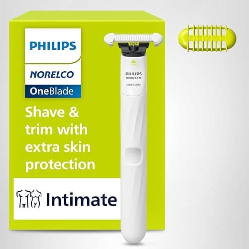 Philips Norelco OneBlade Intimate, Designed For Pubic Grooming, Trim & Shave With Extra Skin Protection, Model QP1924/70 thumbnail 9