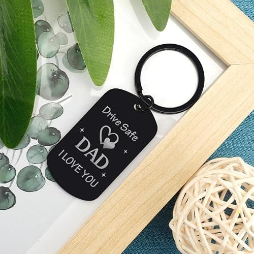 Gifts for Dad from Daughter Son, Drive Safe Keychain Dad Christmas Gift Stocking Stuffers for Birthday Thanksgiving Father's Day Gift for Husband from Wife thumbnail 6