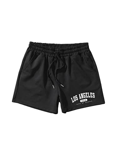 GORGLITTER Men's Graphic Cool Shorts Drawstring Waist Basketball Athletic Gym Shorts with Pockets - Image 1