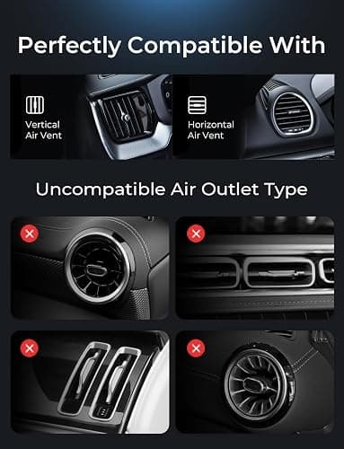 LISEN for 15W MagSafe Car Mount Charger,Magnetic Wireless Car Charger for iPhone 17 Pro Max Accessories,Magnetic Phone Holder for iPhone 17-12,Samsung，Christmas Stocking Stuffers Gifts for Men Women thumbnail 8