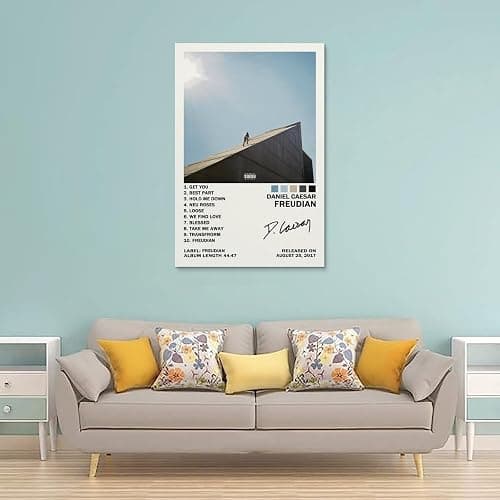 KUCOON Daniel Caesar Freudian Poster Canvas Wall Art Living Room Posters Bedroom Painting 12x18inch(30x45cm) thumbnail 2