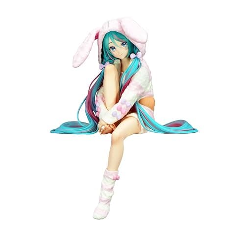 FURYU Corporation-Hatsune Miku Noodle Stopper Figure -Rabbit Ear Hood Pajama- - Image 1