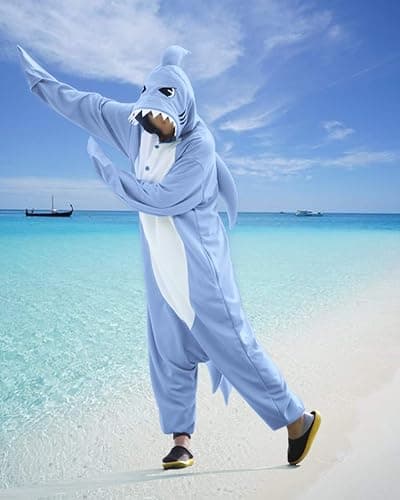 WOTOGOLD Animal Cosplay Costume Shark Adult Pajamas thumbnail 5