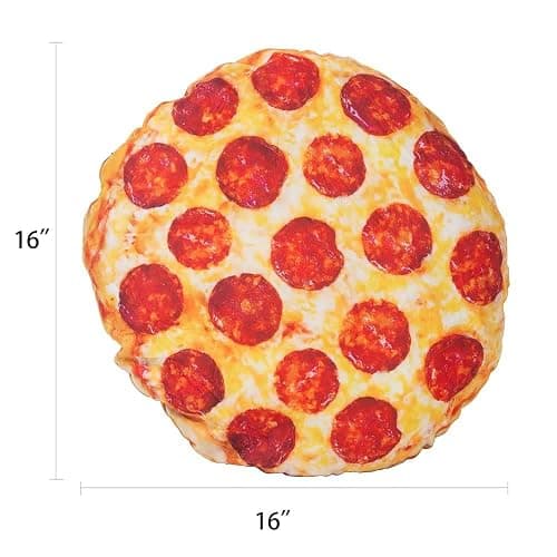 Maozcq Pizza Shaped Pillow Funny 3D Giant Round Food Plush Stuffed Pillow Novelty Throw Cushion Stuffed Animal Toy 16" thumbnail 3