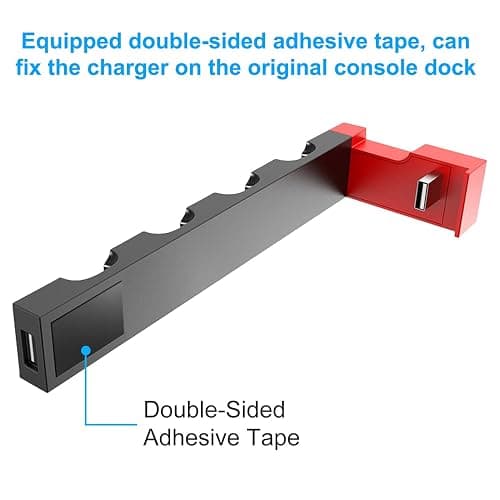 Charging Dock Compatible with Nintendo Switch & OLED Model Joycons, Joycon Controller Charger Dock Station for Charges up to 4pcs Joypad, Charging Stand Station for Nintendo Switch/OLED Model thumbnail 3