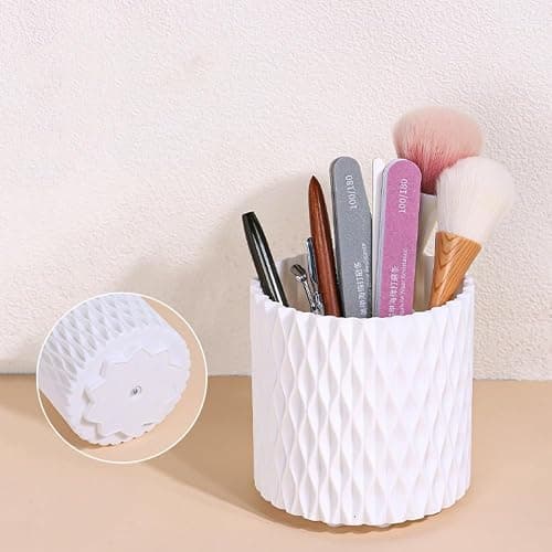 Make Up Organiser 360° Rotatable Makeup Brush Storage,Multi-Functional Pen Holder for Desk, Makeup Brush Holder for Lipsticks, Comb Dressing Table thumbnail 7